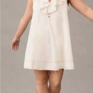 PILCRO by Anthropologie Sleeveless Ruffle shift dress